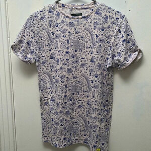 C&A Latidos Unidos Mexicanos t  shirt all over print size small